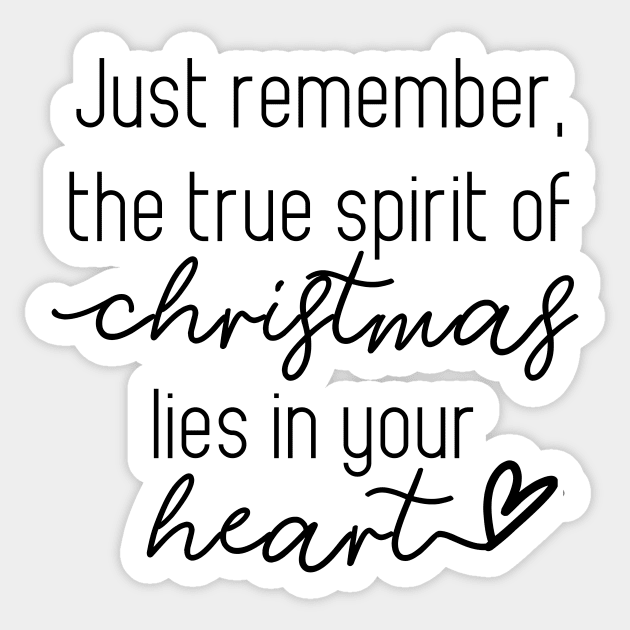 The True Spirit of Christmas Lies in Your Heart The Polar Express Sticker by DreamsofTiaras